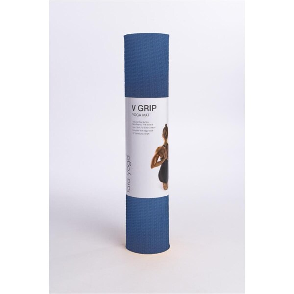Agm Group 5 mm Tala Optimo V Grip Yoga Mat, Blue - 24 x 72 in. - 62101