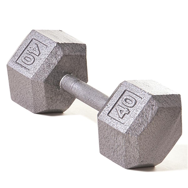 Fitnessfreak Hex Dumbbell with Straight Handle, 40 lbs - FI3766062