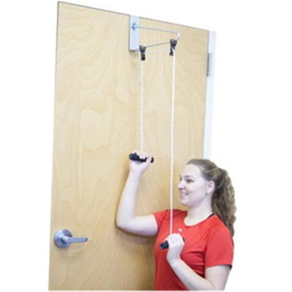 Fabrication Enterprises Fabrication Enterprises 50-1010 Cando Overdoor Shoulder Exerciser; Dual Pulley with Door Bracket - 50-1010