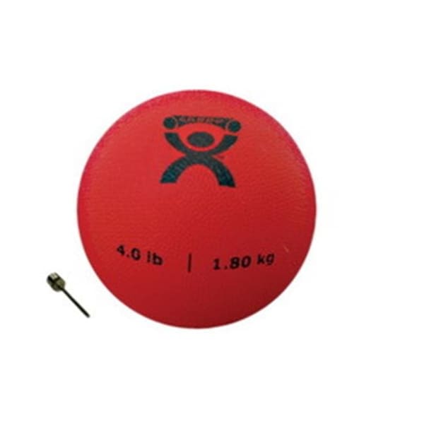 Fabrication Enterprises Fabrication Enterprises 10-3172 Cando PT Soft Medicine Ball; 4 lbs Rebounder Ball; Red - 464864