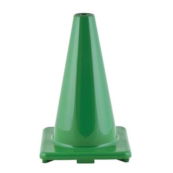 Champion Sports Champion Sports CHSC12GN 12 in. Hi Visibility Flexible Vinyl Cone - Green - CHSC12GN