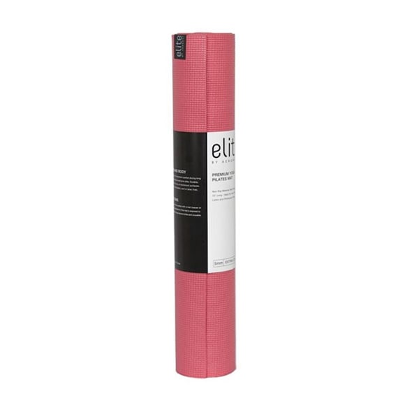 Agm Group AGM Group 72602 5 mm Elite Yoga & Pilates Aeromat; Dusty Rose - 24 x 72 in. - 72602