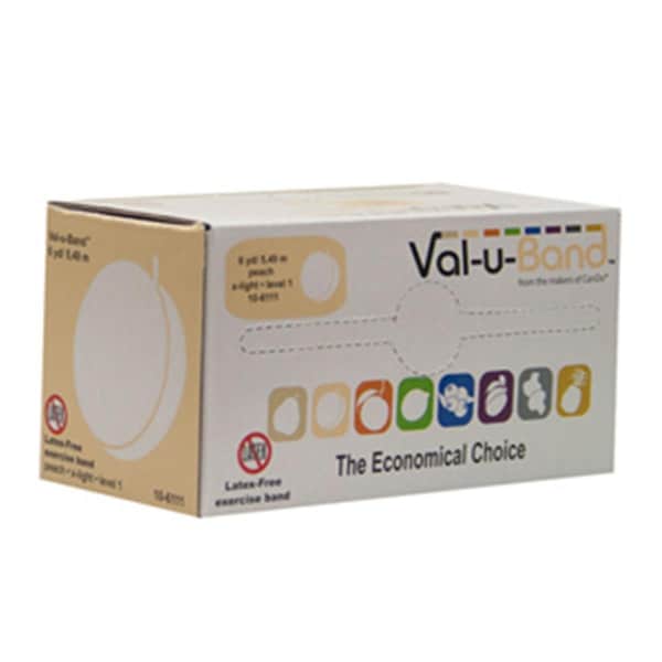 Val-U-Band Latex Free Band, 6 Yard - Peach - VAL-U-BAND-10-6111