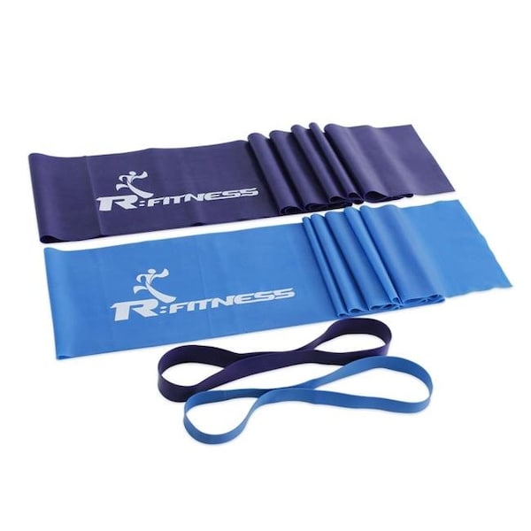 Furinno Furinno RF1501 Rfitness Professional Training Exercise Fitness Resistance Band - 4 Piece - RF1501