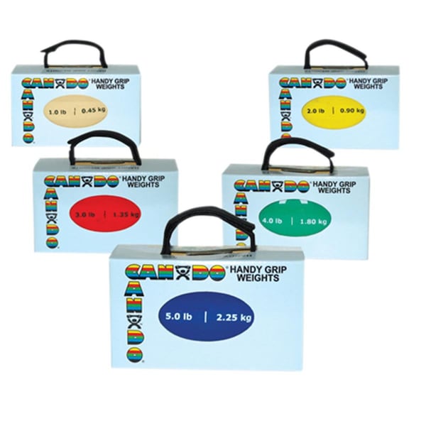 Fabrication Enterprises Cando Handy Grip Weight Ball- 5-Piece Set - 10-0445