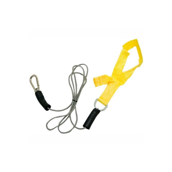 Fabrication Enterprises CanDo Bungee Exercise Cord with Attachments, 4' Cord, Yellow - 1428738