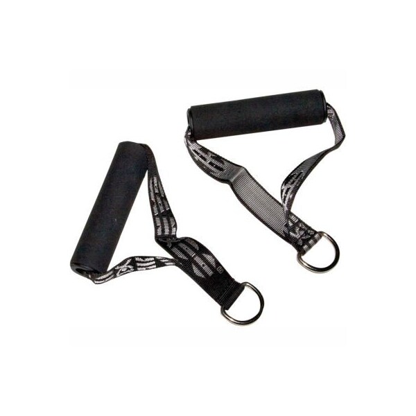 Fabrication Enterprises CanDo Exercise Band Handles with D-Ring, 10 Pairs - 10-3220-10