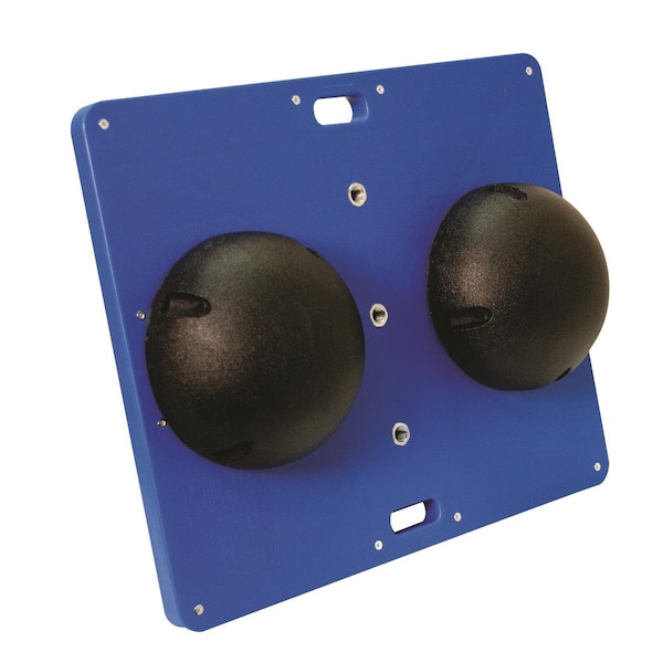 Step-Up Relief 15 x 18 in. Balance Combo Wobble & Rocker Board; Black - ST2580154