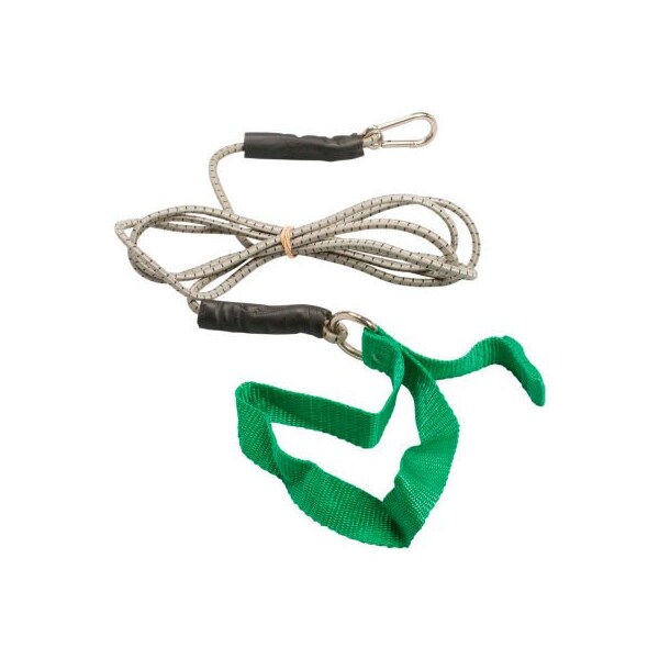 Fabrication Enterprises CanDo Bungee Exercise Cord with Attachments, 7' Cord, Green - 1425816