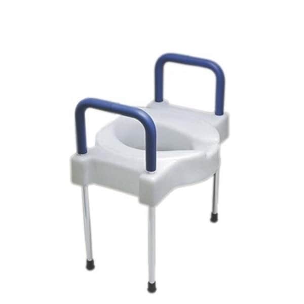Fabrication Enterprises Fabrication Enterprises 43-2565 Deluxe Elevated Toilet Seat with Arms & Aluminum Legs - 43-2565