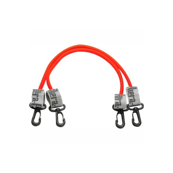 Fabrication Enterprises Thera-Band Exercise Station Accessory, 12" Red Tubing with Connectors, 1 Pair - 10-1580
