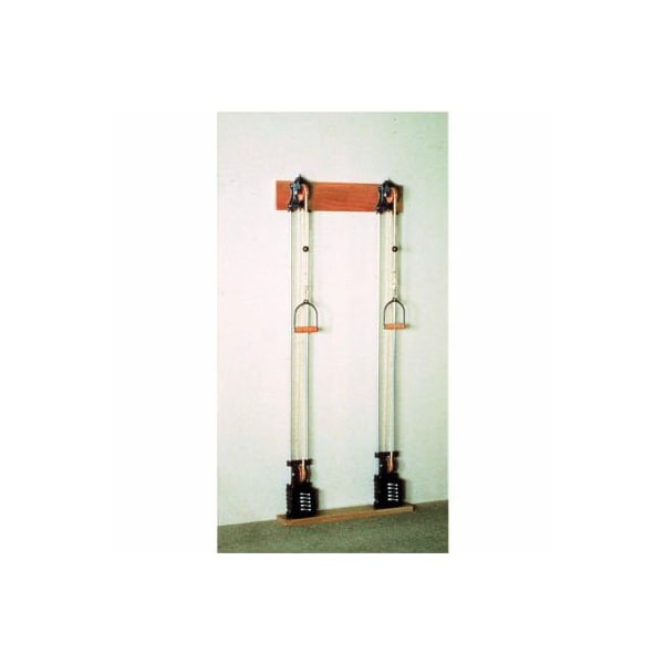 Fabrication Enterprises Single Handle Chest Weight Pulley System with Dual Weight Stack, 10 x 2.2 lb. Weights - 10-0660