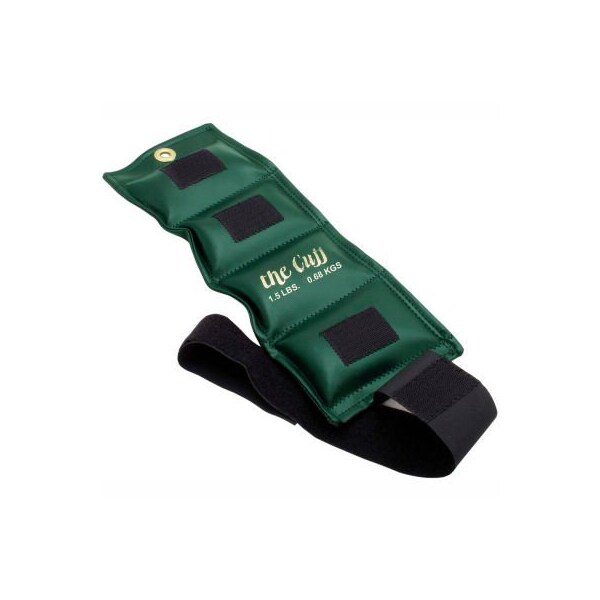 Fabrication Enterprises Cuff Deluxe Wrist and Ankle Weight, 1.5 lb., Olive - 220882