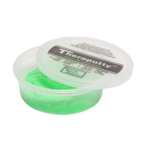 Fabrication Enterprises Fabrication Enterprises 10-0912 Cando Theraputty Exercise Material - 6 Oz. - Green - Medium - 10-0912
