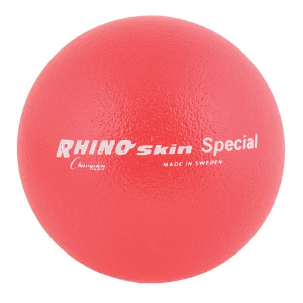 Champion Sports 8.5 in. Rhino Skin Ball, Neon Red - CH56080