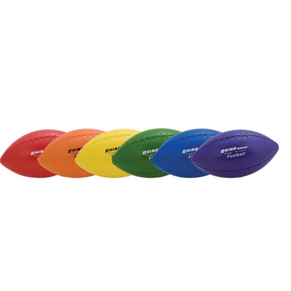 Champion Sports 9.75 in. Rhino Skin Ball Set, Multicolor - Set of 6 - CH56084
