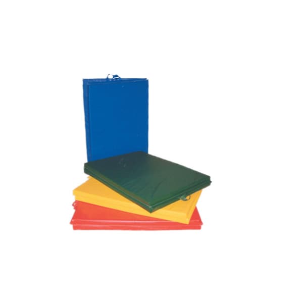 Fabrication Enterprises 6 X 12 Ft. Center Fold Mat With Handles, 2 In. Foam With Cover - 38-2204