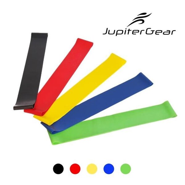 Jupiter Gear Jupiter Gear JG-RESBND-A03 Resistance Body Bands with Carry Bag Set - 5 Piece - JG-RESBND-A03