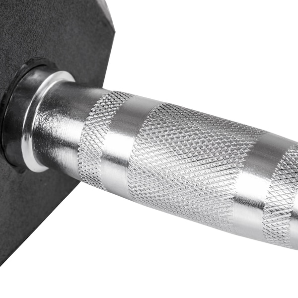 Lifeline Fitness Hex Rubber Dumbbell, 50lbs - LLHRD50