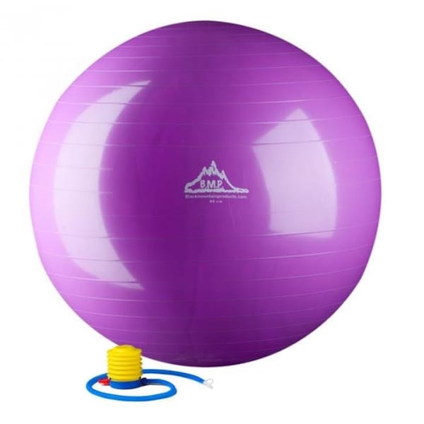 Black Mountain Products Black Mountain Products 75cm Purple Gym Ball 75 cm. Static Strength Exercise Stability Ball; Purple - 75CM PURPLE GYM BALL
