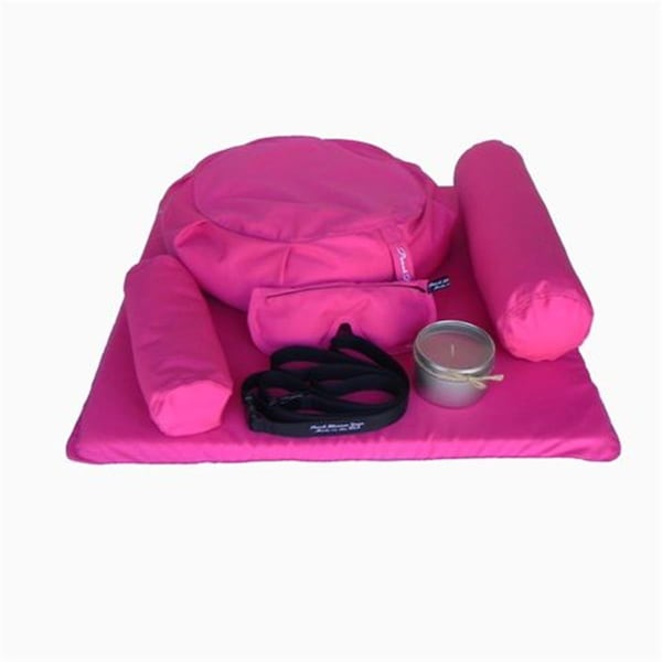Peach Blossom Yoga 11001 7 Piece Deluxe Yoga Set Pink - 11001A10