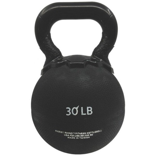 Champion Sports Durable Rhino Kettle Bell, Blue 30lb - RKB30