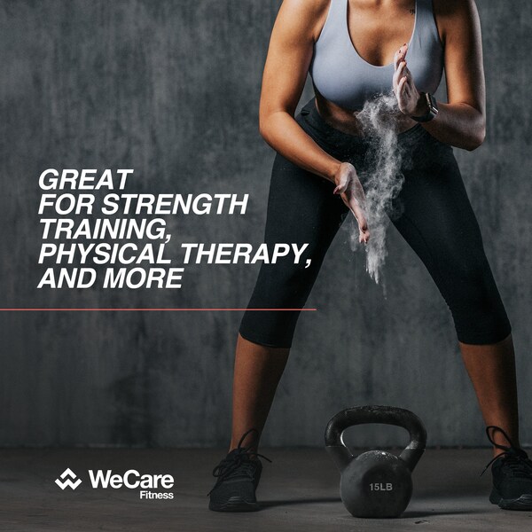 Wecare Fitness Kettlebell, 25 LB Cast Iron, For Home Workout, Black - WF-KB-25-BLK