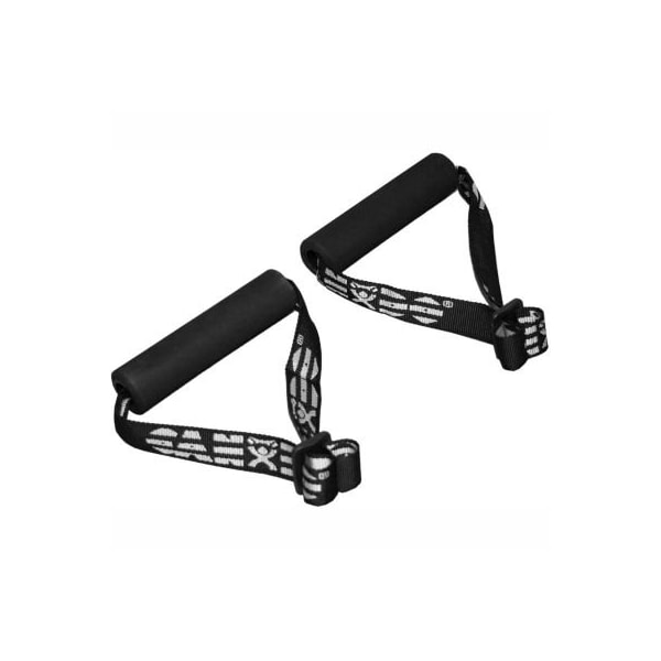 Fabrication Enterprises CanDo Foam Padded Handles with Strap For Exercise Band/Tubing, 10 Pairs - 10-5330-10