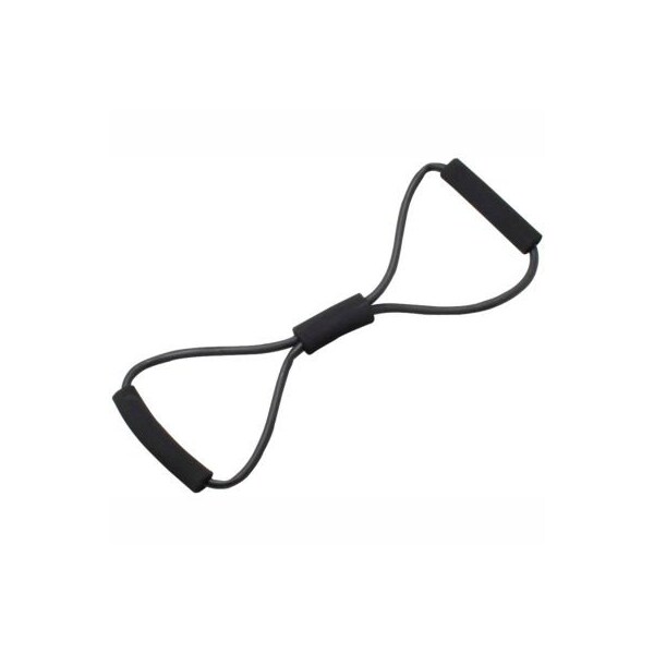Fabrication Enterprises CanDo BowTie Tubing Exerciser, Black, 22" - 1346194