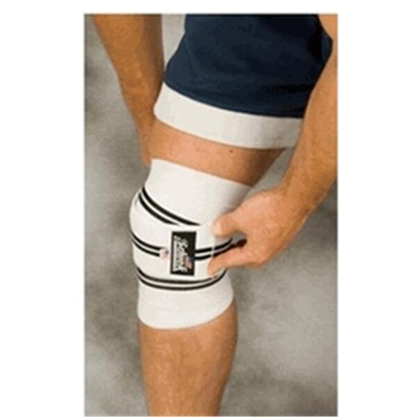 Schiek Sports Schiek Sports 1178KW-W 78 in. Schiek Heavy Duty Knee Wraps - White - 1178KW-W