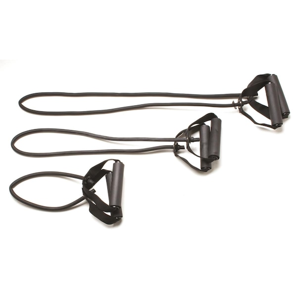 Step-Up Relief Tubing with Handles Exerciser, Black - Extra Heavy - 3 Piece - ST2245583