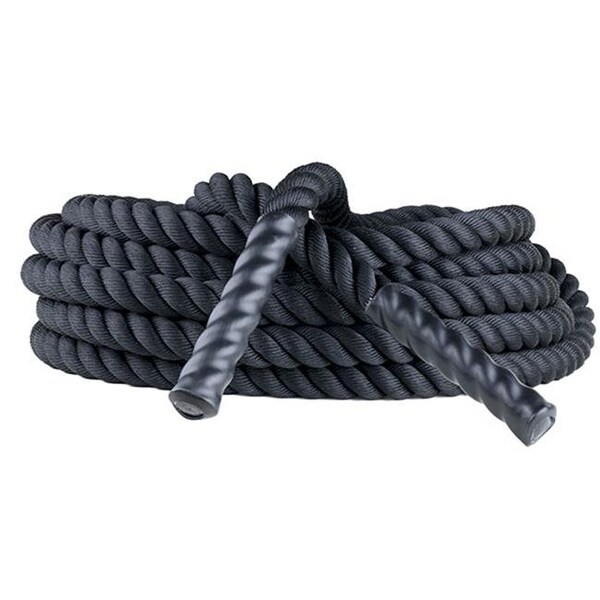 Champion Sports Champion Sports RPT1550 1.5 in. x 50 ft. Rhino Poly Training Rope; Black - RPT1550