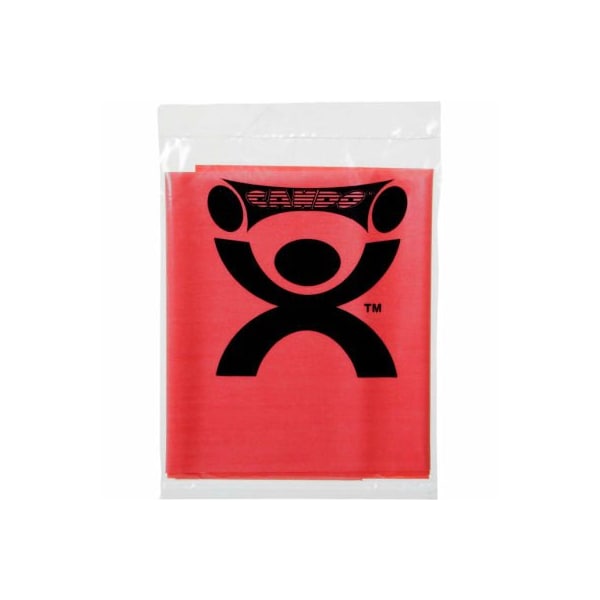 Fabrication Enterprises CanDo Low Powder Pre-Cut Exercise Band, Red, 48L Strip, 1/Pack - 1206306
