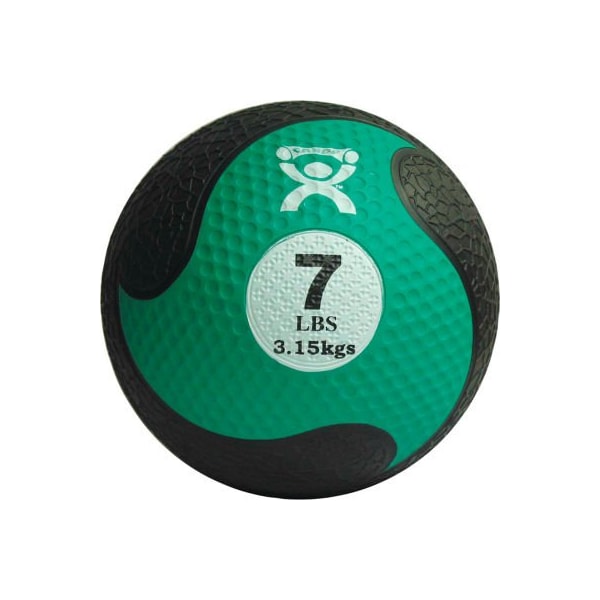 Fabrication Enterprises CanDo Firm Medicine Ball, 7 lb., 9" Diameter, Green - 454271