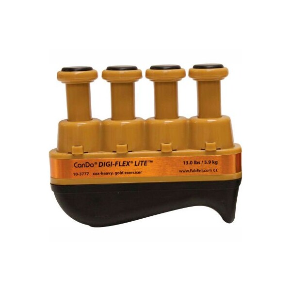 Fabrication Enterprises CanDo Digi-Flex LITE Hand Exerciser, Gold, XXX-Heavy - 685836