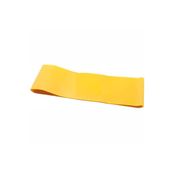 Fabrication Enterprises CanDo Exercise Band Loop, 10" Long, Yellow, 10/PK - 10-5251-10
