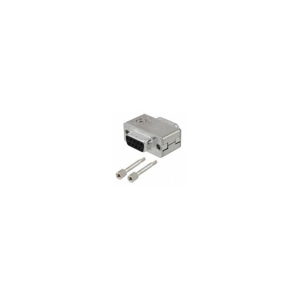 Adaptador de conector rectangular Amphenol, 9 contactos (Lado 1), 9 contactos (Lado 2), Montaje en panel, Macho-Hembra - FCE17E09AD240