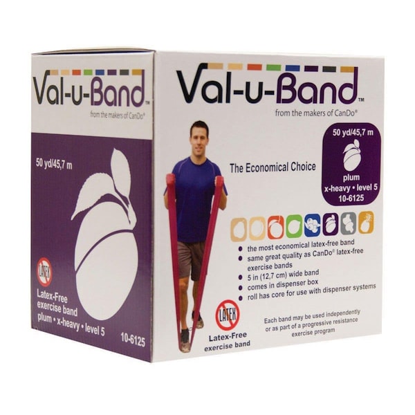 Val-U-Band Latex Free Band, 50 Yard - Plum - VAL-U-BAND-10-6125