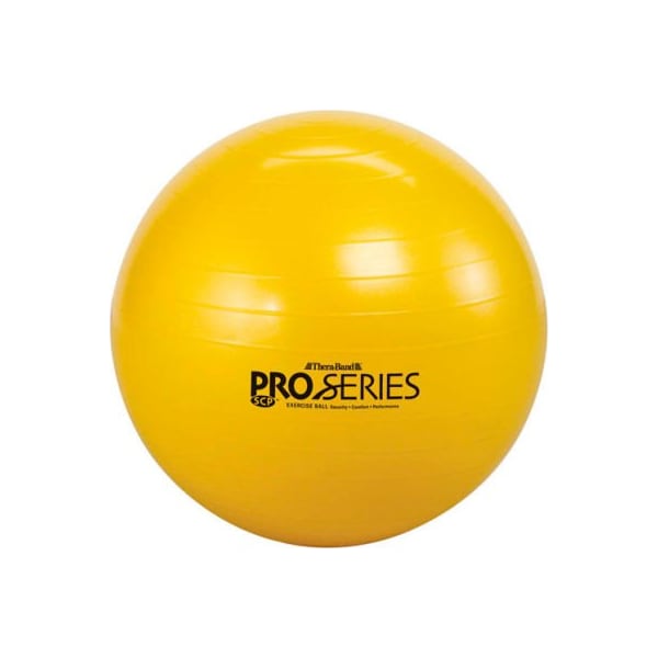 Fabrication Enterprises Thera-Band SCP Pro Series Inflatable Exercise Ball, 45 cm (18"), Yellow - 30-1876