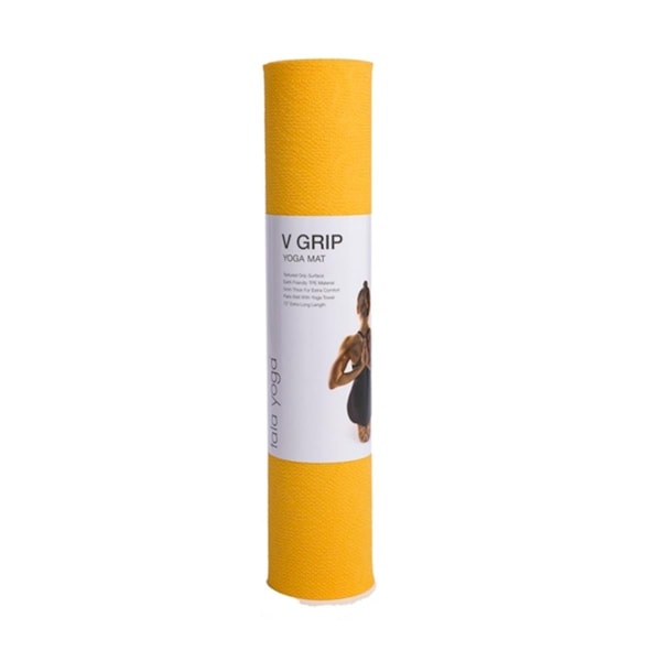 Agm Group 5 mm Tala Optimo V Grip Yoga Mat, Yellow - 24 x 72 in. - 62102