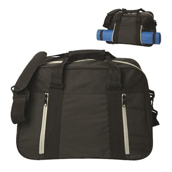 Debco Debco SP9086 Karma Carry Yoga Duffle Bag - Black  - 12 Pack - SP9086