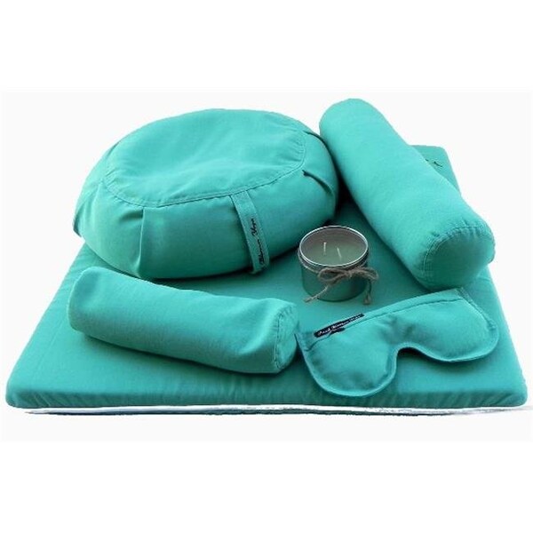 Peach Blossom Yoga Peach Blossom Yoga 11001 7 Piece Deluxe Yoga Set - Teal - 11001-A9