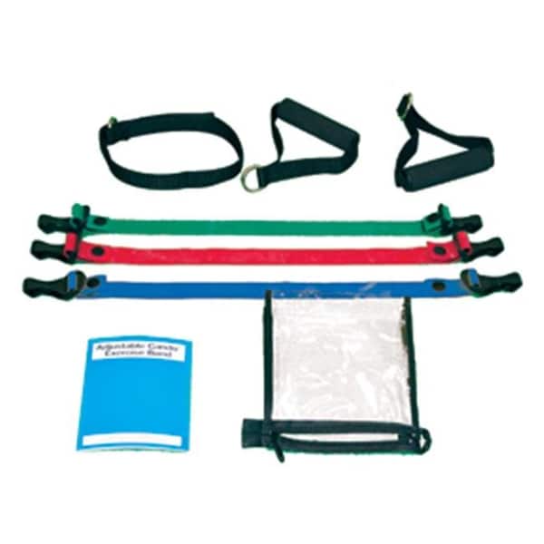 Cando International Cando 10-3234 Adjustable Exercise Band Kit - 2 Band moderate - Green  Blue - 487509