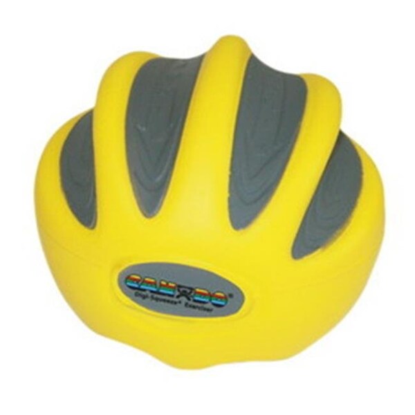 Fabrication Enterprises Fabrication Enterprises 10-1990 Cando Digi-Squeeze Hand & Finger Exerciser; X-Light; Yellow - Large - 33147