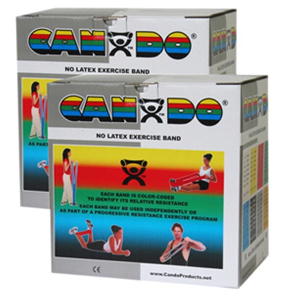 Cando International Latex Free Exercise Band, 100 yards - Silver, 2X Heavy - CANDO-10-5656