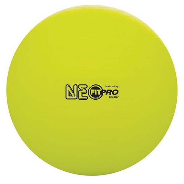 Champion Sports Champion Sports FP65NY 65 cm Fitpro Training & Exercise Ball; Neon Yellow - FP65NY