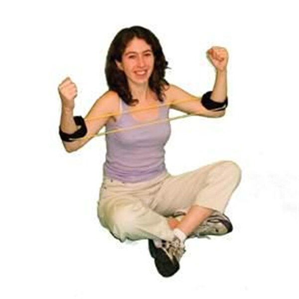Cando International Exercise Tubing with Ankle Cuffs Exerciser - 48 Inch - Tan - XX-Easy - 1410112