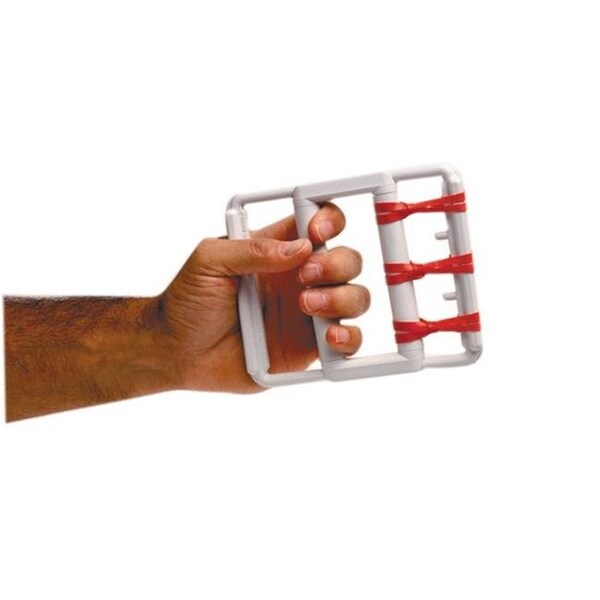 Fabrication Enterprises Fabrication Enterprises 10-1860 Cando Latex Free Rubber-Band Hand Exerciser With 5 Red Bands - 10-1860