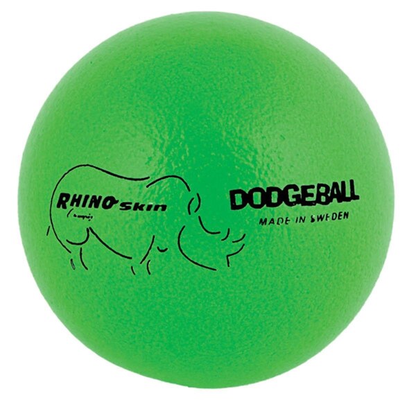 Champion Sports 6.3 in. Rhino Skin Ball, Neon Green - CH56086