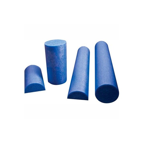 Fabrication Enterprises CanDo Blue PE Foam Roller, Half-Round, 6" Dia. x 36"L - 30-2152